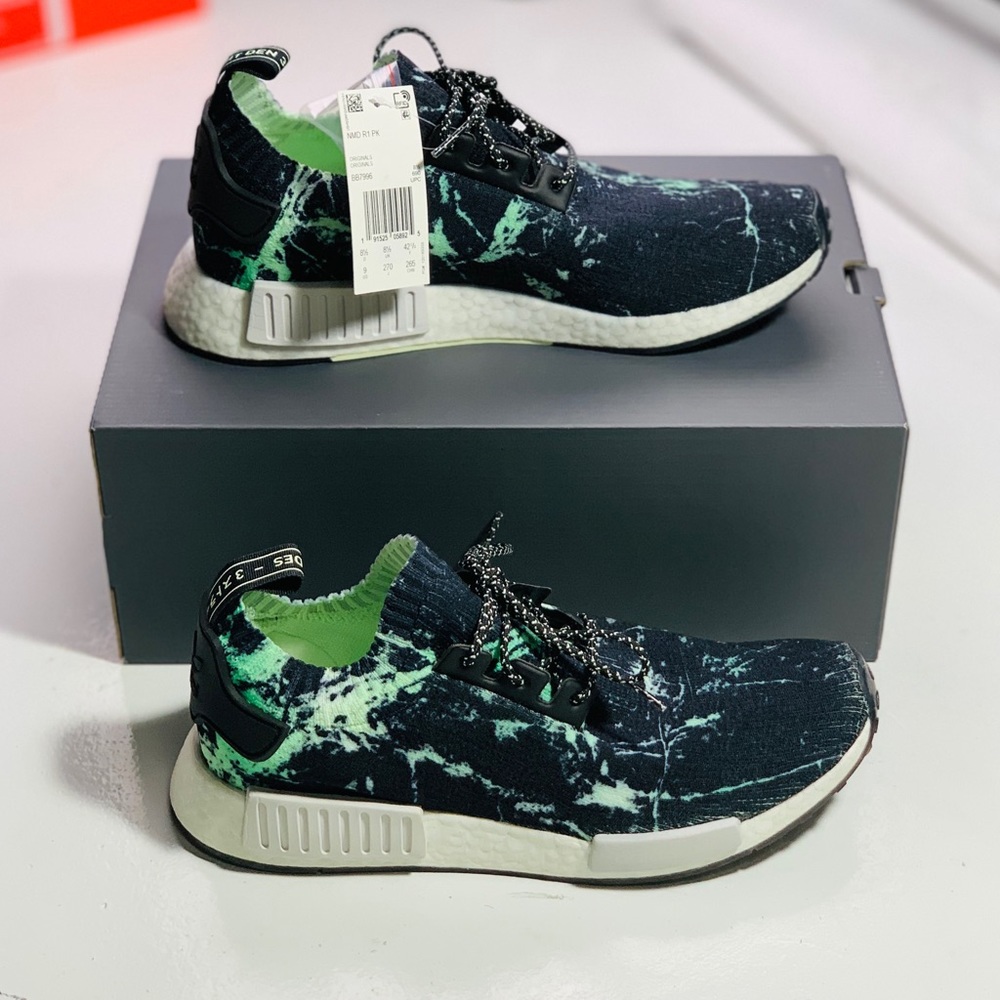 ADIDAS NMD R1 PRIME-KNIT “AERO MARBLE GREEN” - Picture 3 of 8